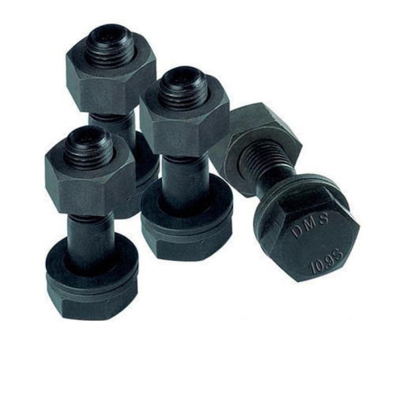 9級鋼結構螺絲螺栓 大六角頭螺栓高強度外六角螺絲桿螺母組合套裝一母