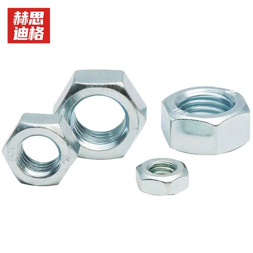 657 4.8級(jí)高強(qiáng)度六角螺帽 藍(lán)白鋅 gb52 m24